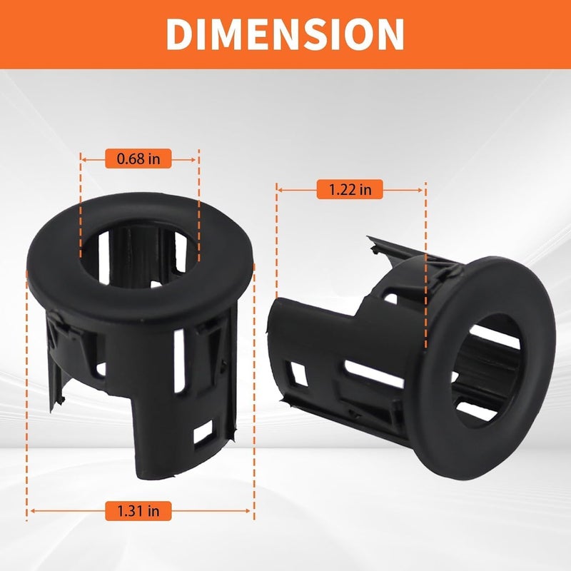 Aspaton 4X Parking Assist Sensor Mount Bracket Bezels Compatible with 2014-2018 Ram 1500 2019 Ram 1500 Classic 5LS52TZZAA - Image 3